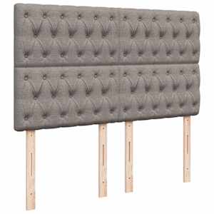 Box spring postel s matrací taupe 140x190 cm textil - obrázek 9