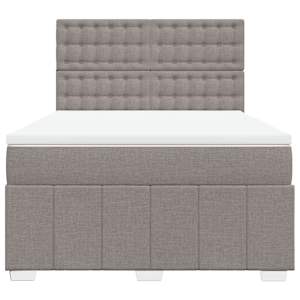 Box spring postel s matrací taupe 140x190 cm textil - obrázek 6