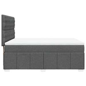 Box spring postel s matrací tmavě šedá 140x200 cm textil - obrázek 7