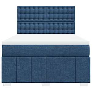 Box spring postel s matrací modrá 140x200 cm textil - obrázek 6