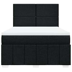 Box spring postel s matrací černá 160x200 cm textil - obrázek 6