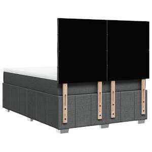 Box spring postel s matrací tmavě šedá 160x200 cm textil - obrázek 8