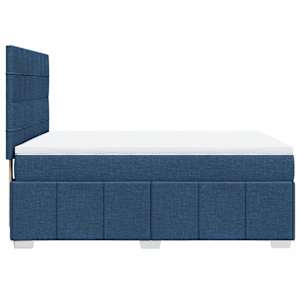 Box spring postel s matrací modrá 160x200 cm textil - obrázek 7
