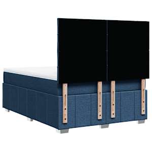 Box spring postel s matrací modrá 160x200 cm textil - obrázek 8