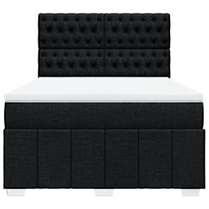 Box spring postel s matrací černá 160x200 cm textil - obrázek 6