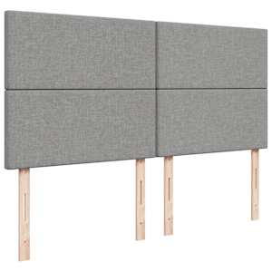 Box spring postel s matrací světle šedá 180 x 200 cm textil - obrázek 9