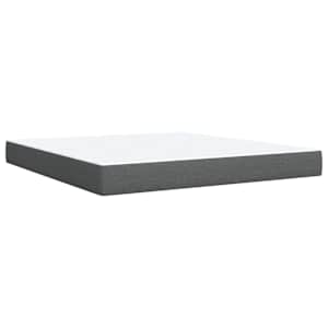 Box spring postel s matrací tmavě šedá 180x200 cm textil - obrázek 11