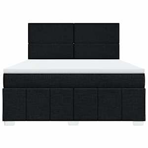 Box spring postel s matrací černá 180x200 cm textil - obrázek 6