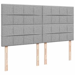 Box spring postel s matrací světle šedá 180 x 200 cm textil - obrázek 9