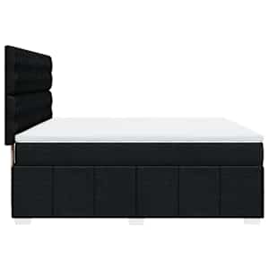 Box spring postel s matrací černá 180x200 cm textil - obrázek 7