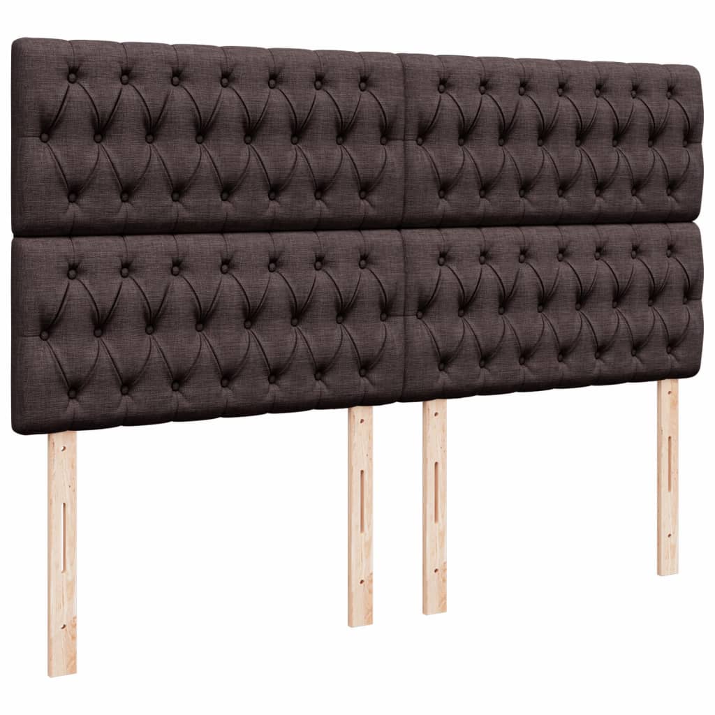Box spring postel s matrací tmavě hnědá 180x200 cm textil - obrázek 9