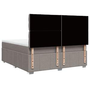 Box spring postel s matrací taupe 180x200 cm textil - obrázek 8