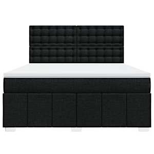 Box spring postel s matrací černá 180x200 cm textil - obrázek 6