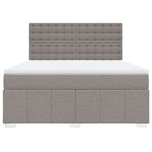 Box spring postel s matrací taupe 180x200 cm textil - obrázek 6