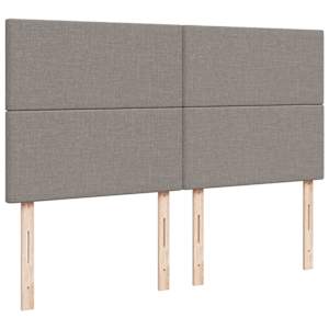 Box spring postel s matrací taupe 200x200 cm textil - obrázek 9