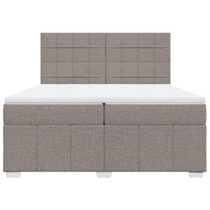 Box spring postel s matrací taupe 200x200 cm textil - obrázek 6