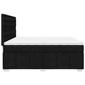 Box spring postel s matrací černá 200x200 cm textil - obrázek 7