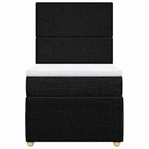 Box spring postel s matrací černá 80 x 200 cm textil - obrázek 6