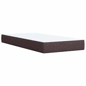 Box spring postel s matrací tmavě hnědá 80x200 cm textil - obrázek 11