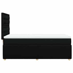 Box spring postel s matrací černá 80 x 200 cm textil - obrázek 7