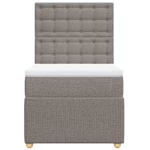 Box spring postel s matrací taupe 80x200 cm textil - obrázek 6