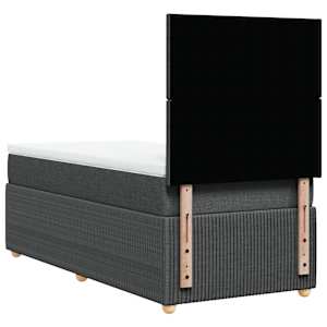 Box spring postel s matrací tmavě šedá 90x190 cm textil - obrázek 8