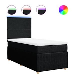 Box spring postel s matrací černá 90x190 cm textil - obrázek 2