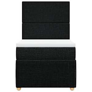 Box spring postel s matrací černá 90x190 cm textil - obrázek 6