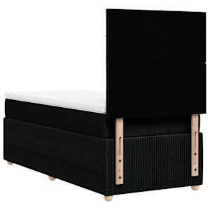 Box spring postel s matrací černá 90x190 cm textil - obrázek 8