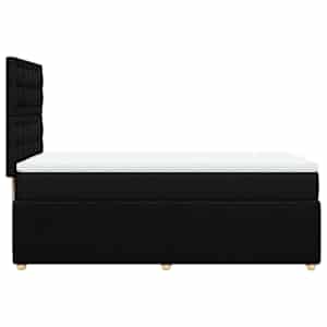Box spring postel s matrací černá 90x190 cm textil - obrázek 7
