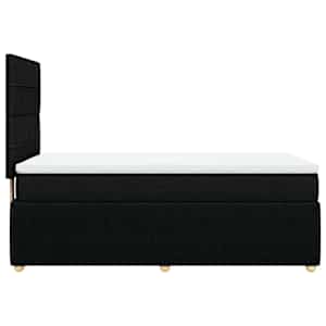 Box spring postel s matrací černá 100 x 200 cm textil - obrázek 7