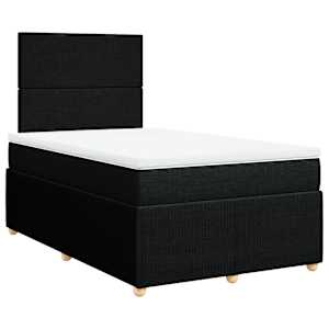 Box spring postel s matrací černá 120x190 cm textil - obrázek 3