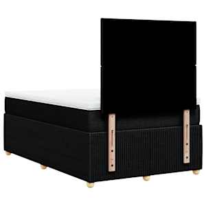 Box spring postel s matrací černá 120x190 cm textil - obrázek 8