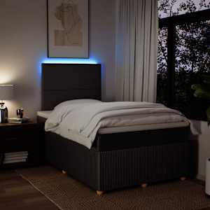 Box spring postel s matrací tmavě hnědá 120x190 cm textil - obrázek 5