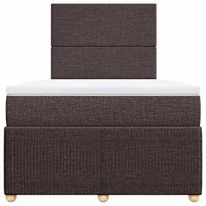Box spring postel s matrací tmavě hnědá 120x190 cm textil - obrázek 6