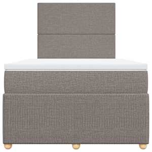 Box spring postel s matrací taupe 120x190 cm textil - obrázek 6