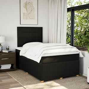 Box spring postel s matrací černá 120x190 cm textil - obrázek 5