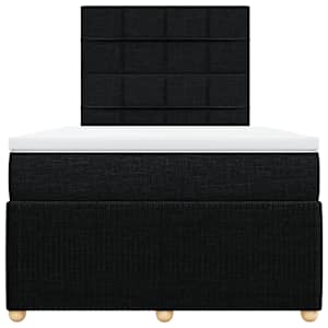 Box spring postel s matrací černá 120x190 cm textil - obrázek 6