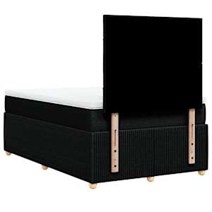Box spring postel s matrací černá 120x190 cm textil - obrázek 8