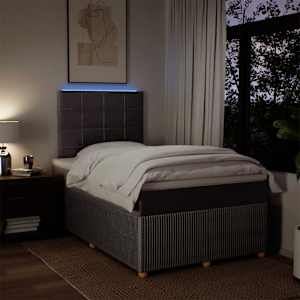 Box spring postel s matrací taupe 120x190 cm textil - obrázek 4