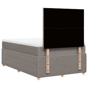 Box spring postel s matrací taupe 120x190 cm textil - obrázek 8
