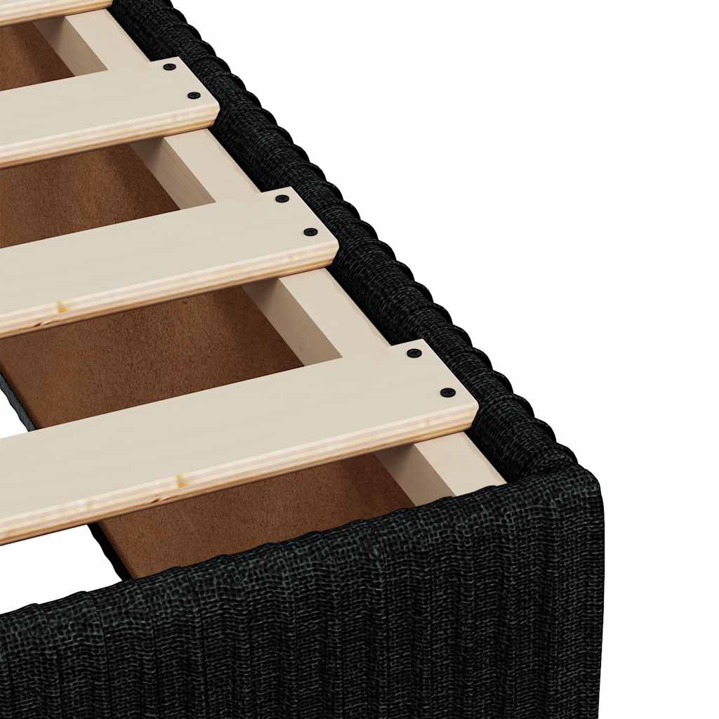 Box spring postel s matrací černá 120x190 cm textil - obrázek 15