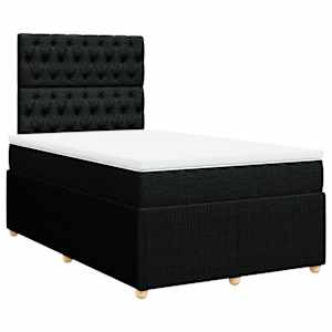 Box spring postel s matrací černá 120x190 cm textil - obrázek 3