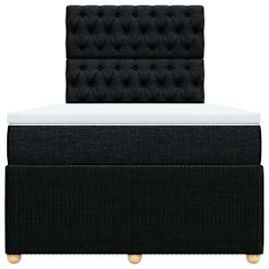 Box spring postel s matrací černá 120x190 cm textil - obrázek 6
