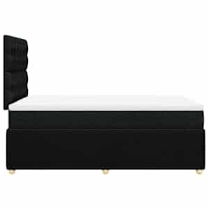 Box spring postel s matrací černá 120x190 cm textil - obrázek 7