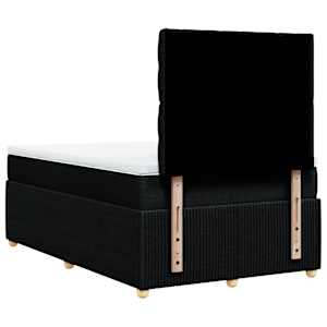 Box spring postel s matrací černá 120x190 cm textil - obrázek 8