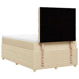 Box spring postel s matrací krémová 120x190 cm textil - obrázek 8