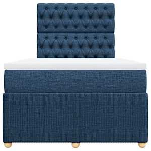 Box spring postel s matrací černá 120x190 cm textil - obrázek 6