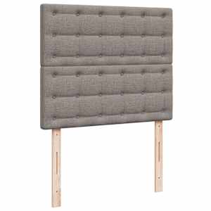 Box spring postel s matrací taupe 120x190 cm textil - obrázek 10