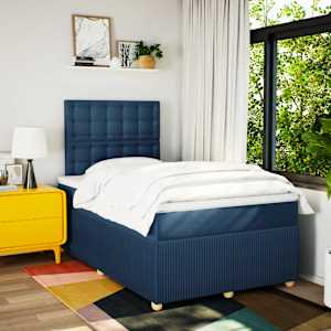 Box spring postel s matrací černá 120x190 cm textil - obrázek 4